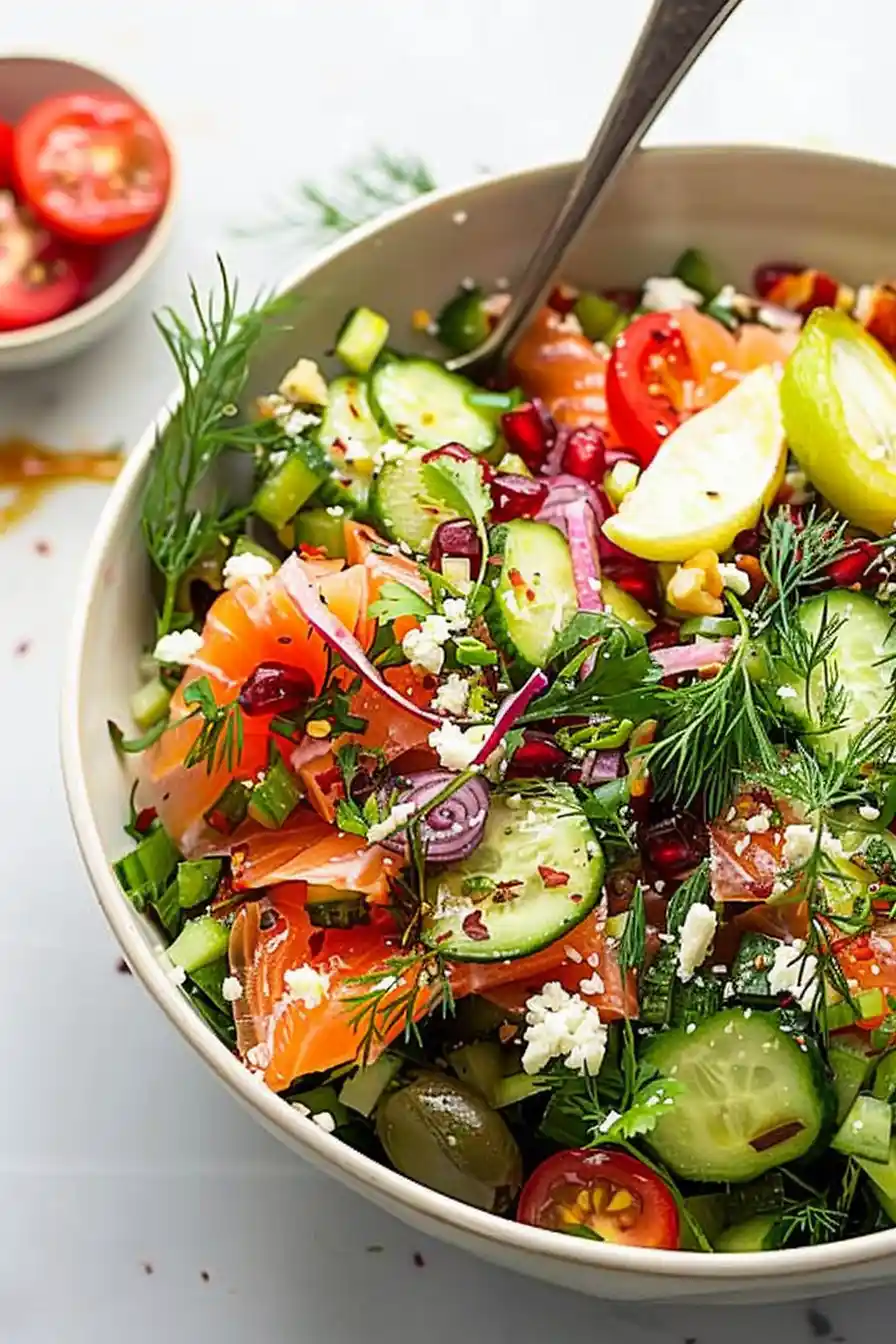 Smoked Salmon Salad: Balancing Smoky, Sweet, & Creamy Bites